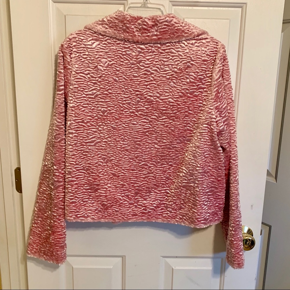 Mackintosh New England Pink Textured Open Front Jacket M Dressy Occasion Blazer - Picture 3 of 5
